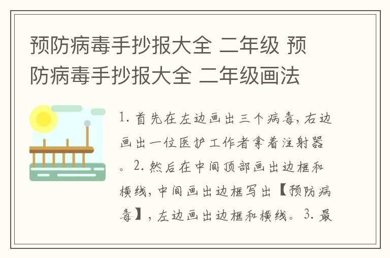 预防病毒手抄报大全 二年级 预防病毒手抄报大全 二年级画法